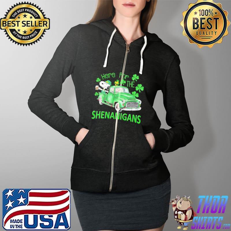 Snoopy car here for the shenanigans Full Zip Hooded