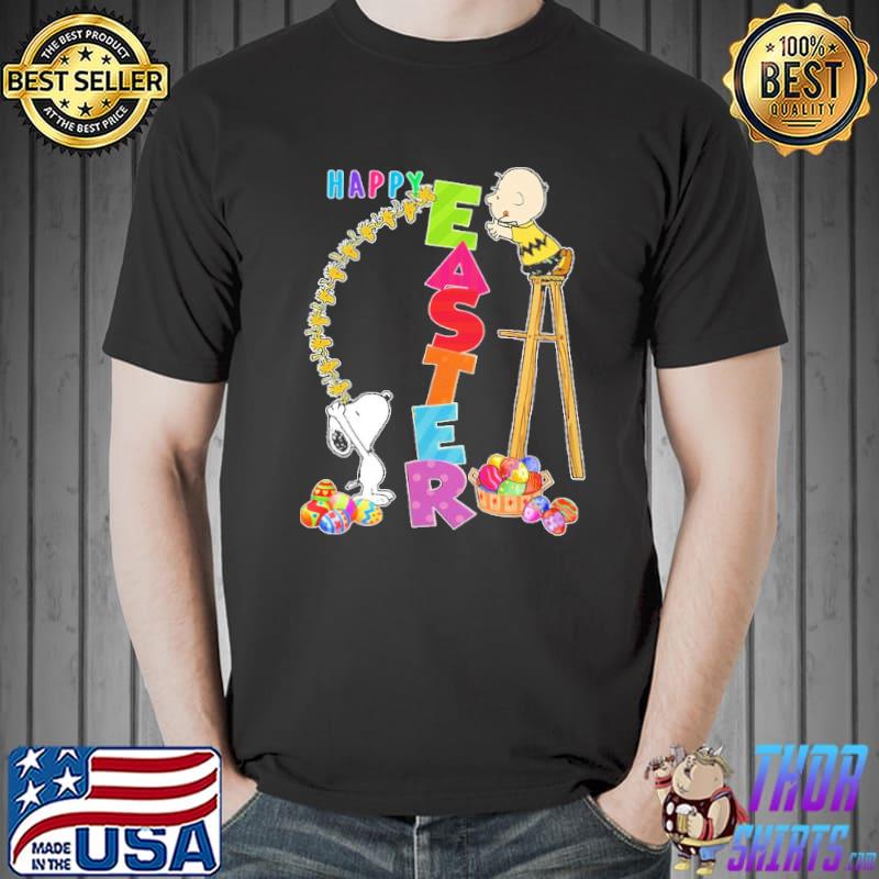 Snoopy Charlie Brown Happy Easter Shirt