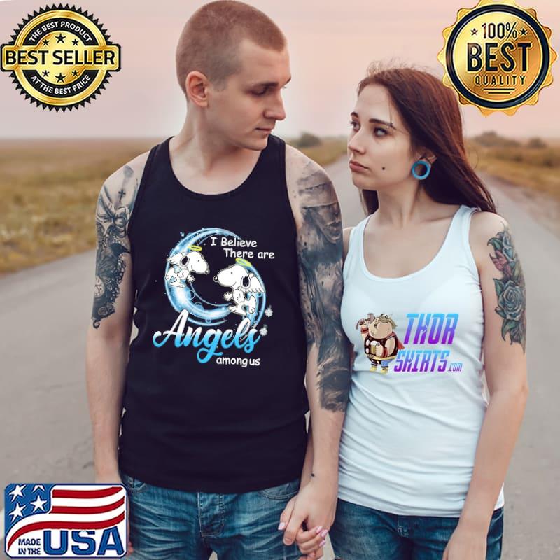 Snoopy I believe there are angels among us Tank Top