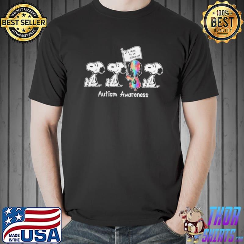 snoopy-its-okay-to-be-different-autism-awareness-shirt-classic-mens-t-shirt
