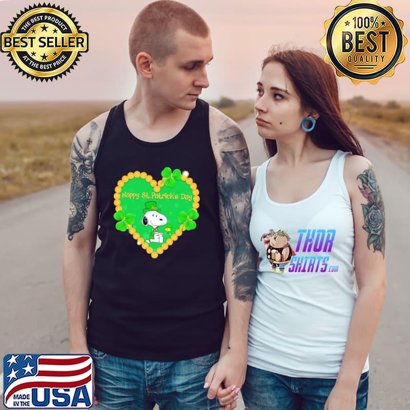 Snoopy woodstock Happy Saint Patrick's Day Shirt Tank Top