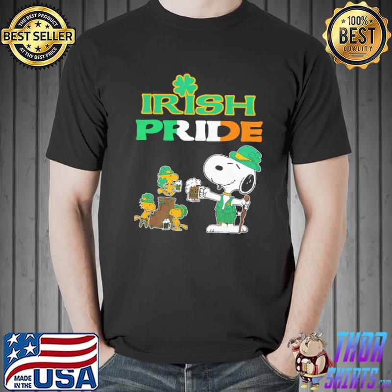 Snoopy woodstock irish pride shirt