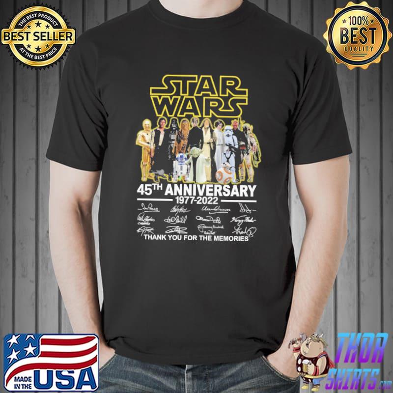 Star Wars 45Th Anniversary 1977-2022 Movie Film Tee Shirt