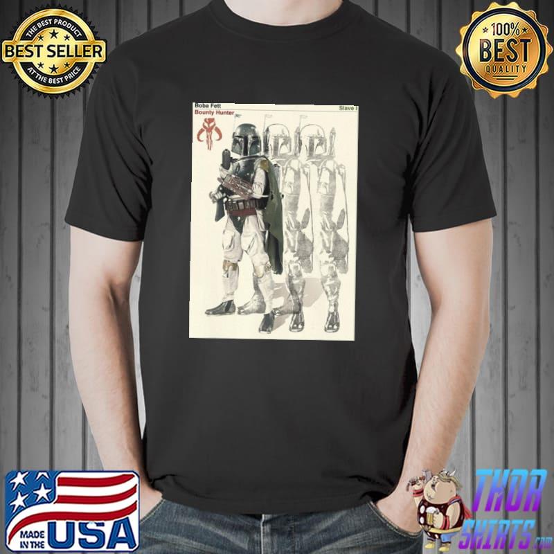 Star wars boba fett bounty hunter mandalorian poster adult Unisex