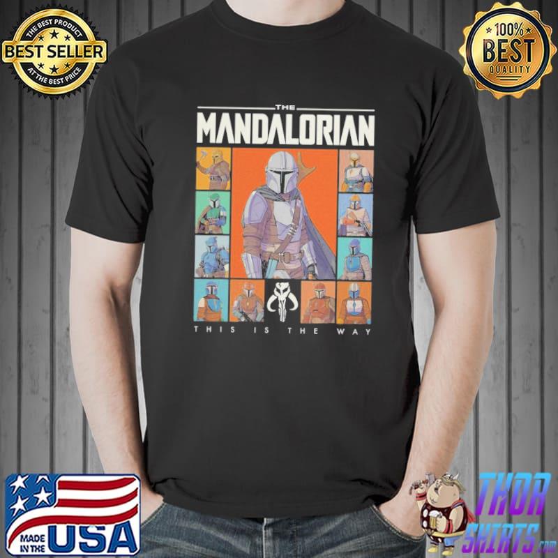 Star wars the mandalorian character grid this is the way Unisex