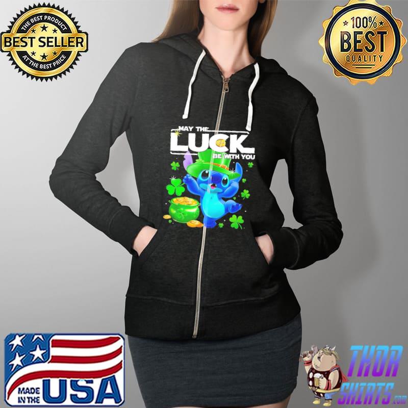 Stitch May The Luck Be With You Shirt Full Zip Hooded