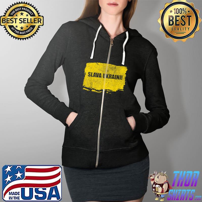 Support Ukraine I Stand With Ukraine Ukrainian T- Full Zip Hooded
