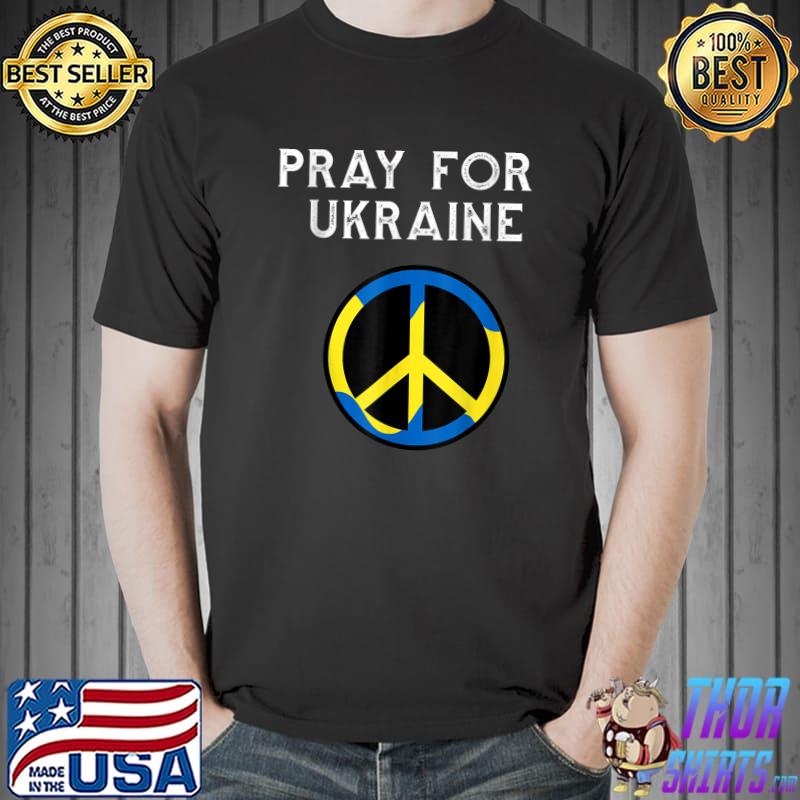 Support Ukraine Stand I With Ukraine Ukrainian Flag America T-Shirt Unisex