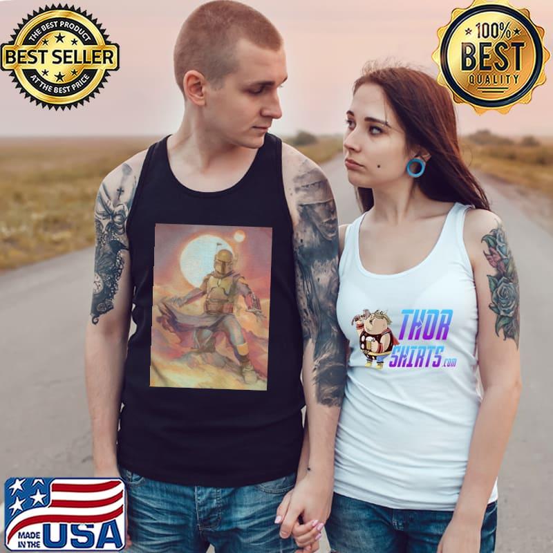 The book of boba fett portrait Tank Top
