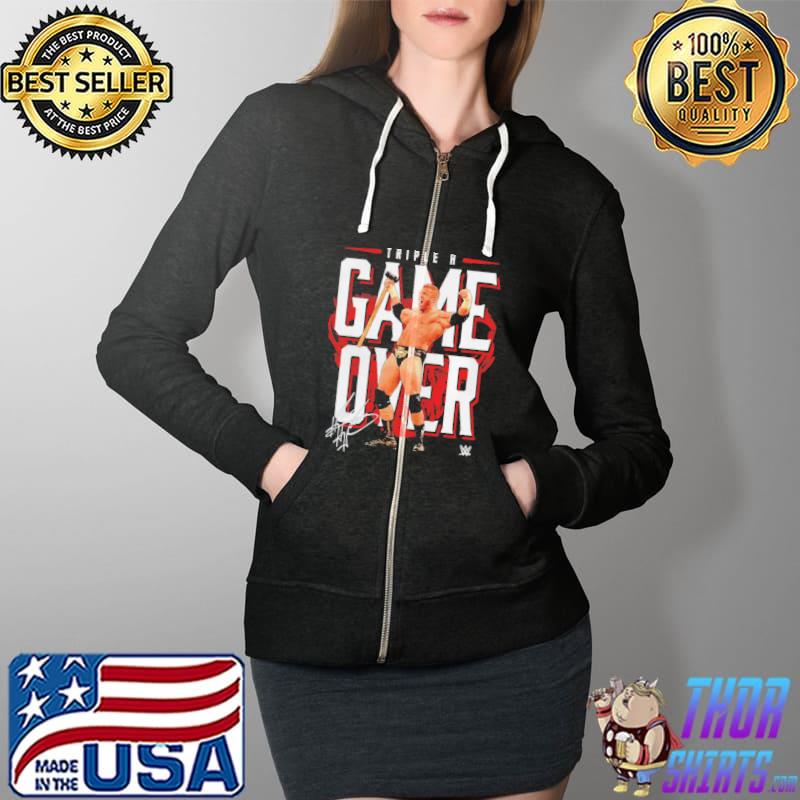 Triple h gameover signature Full Zip Hooded
