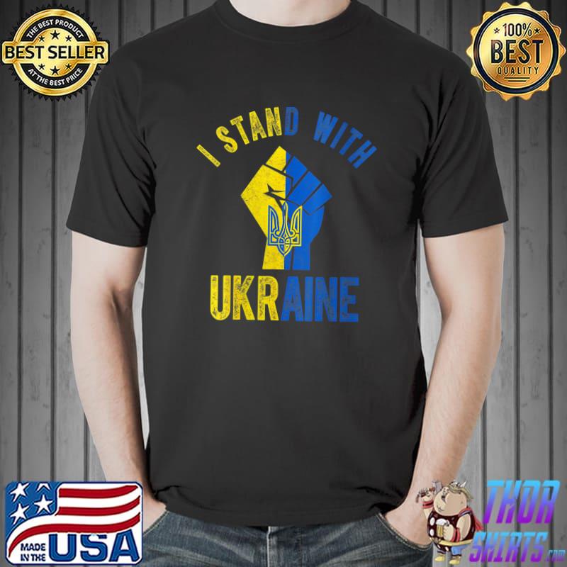 Ukraine flag I Stand With Ukraine T- Unisex