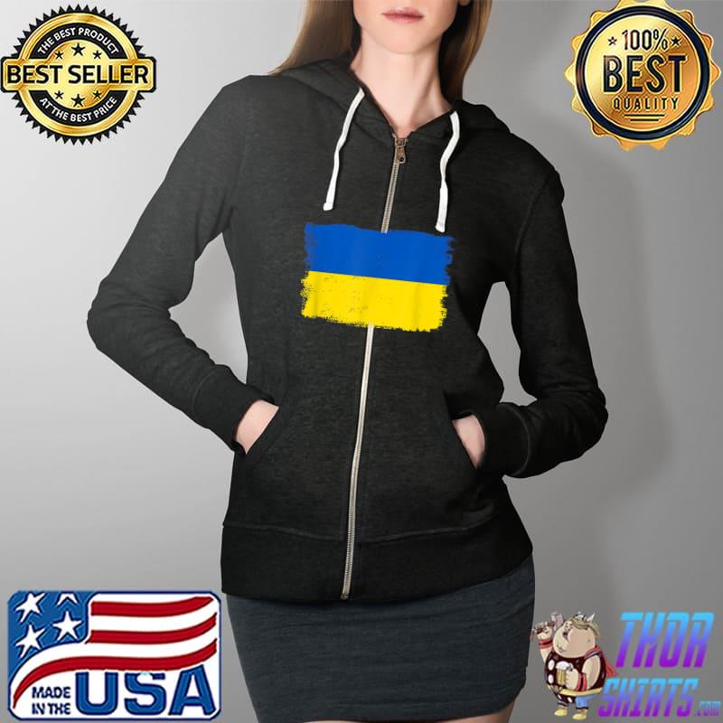 Ukraine Flag - Ukrainian Flag - Ukraine T-Shirt Full Zip Hooded