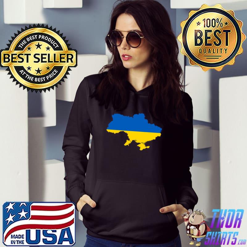Ukraine Pride Vintage Style Retro-Feel Ukrainian Map Flag T-shirt