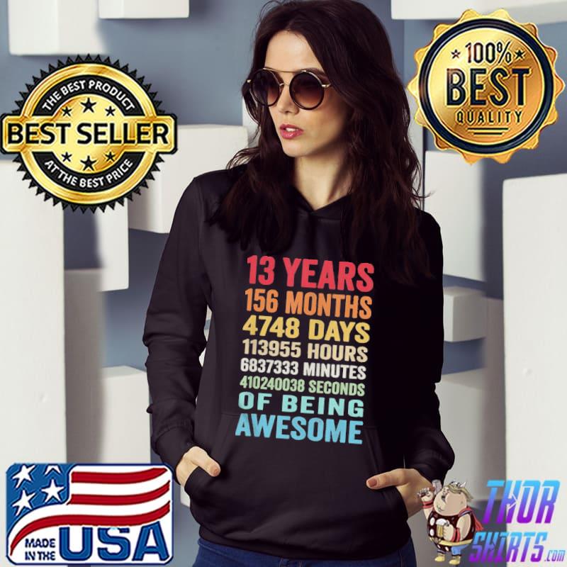 Vintage 13th birthday 13 years old being awesome Hoodie