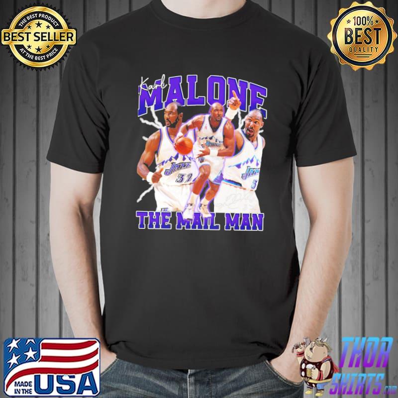 Vintage retro 80s 90s karl malone the mail man basketball legend signature Unisex