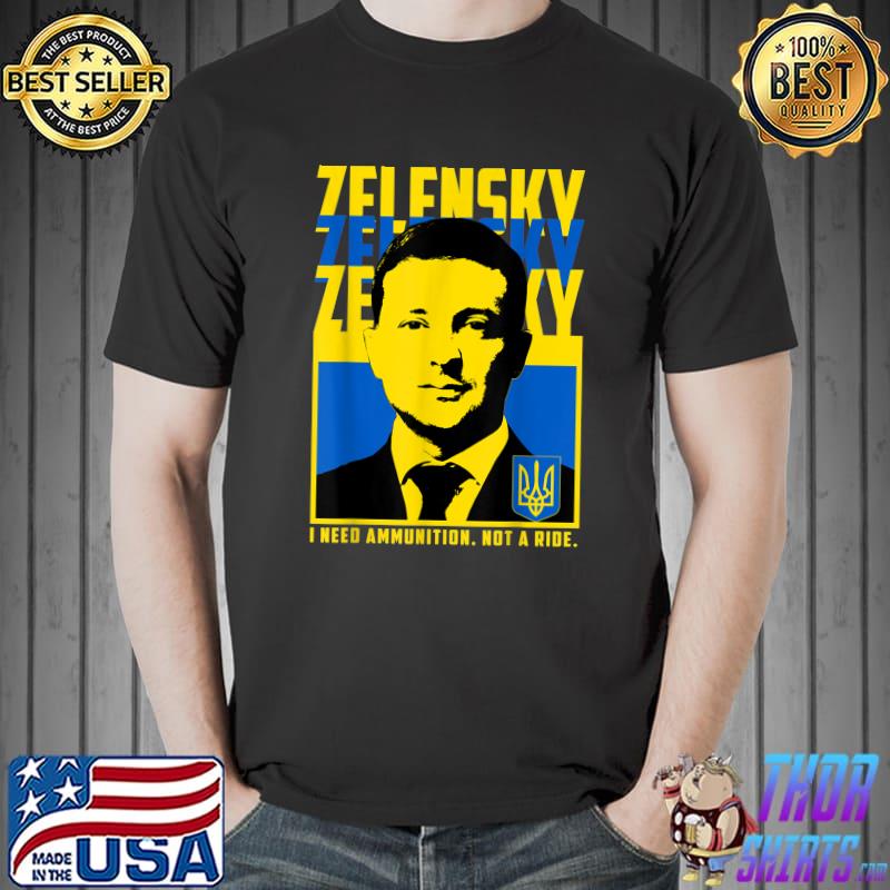 Volodymyr Zelensky T Shirt, Ukraine Ukrainian Flag Shirt T-Shirt Unisex