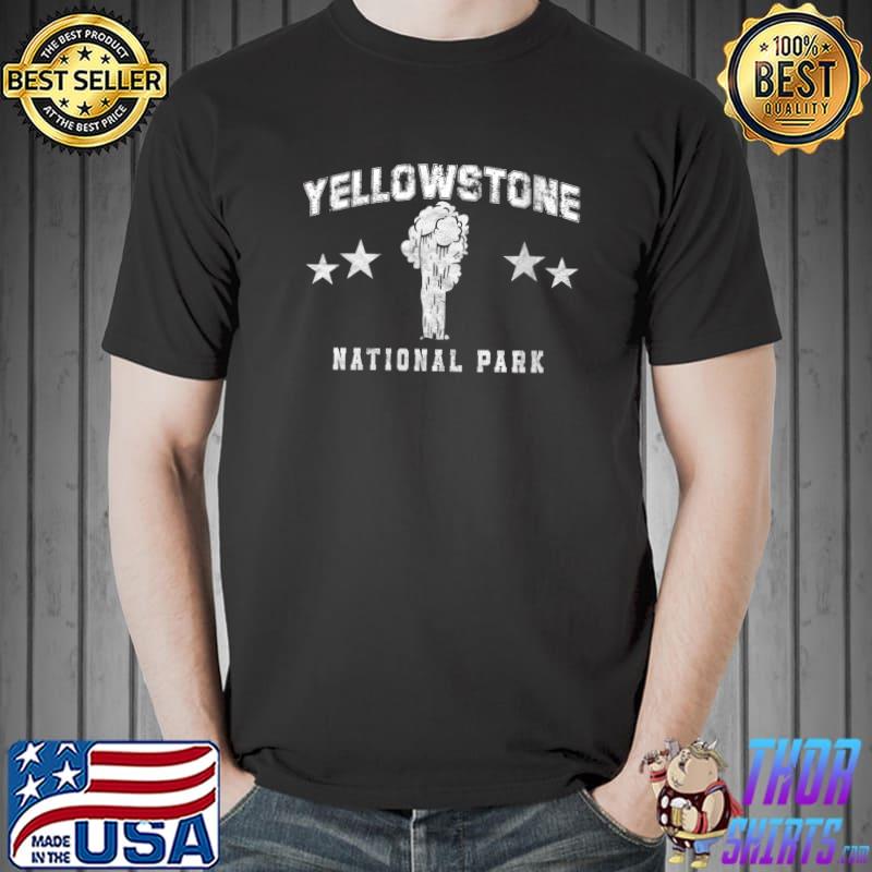 Yellowstone National Park Vintage Geyser Retro T- Unisex