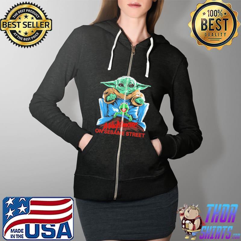 Yoda A Nightmare On Sesame Street Shirt Full Zip Hooded