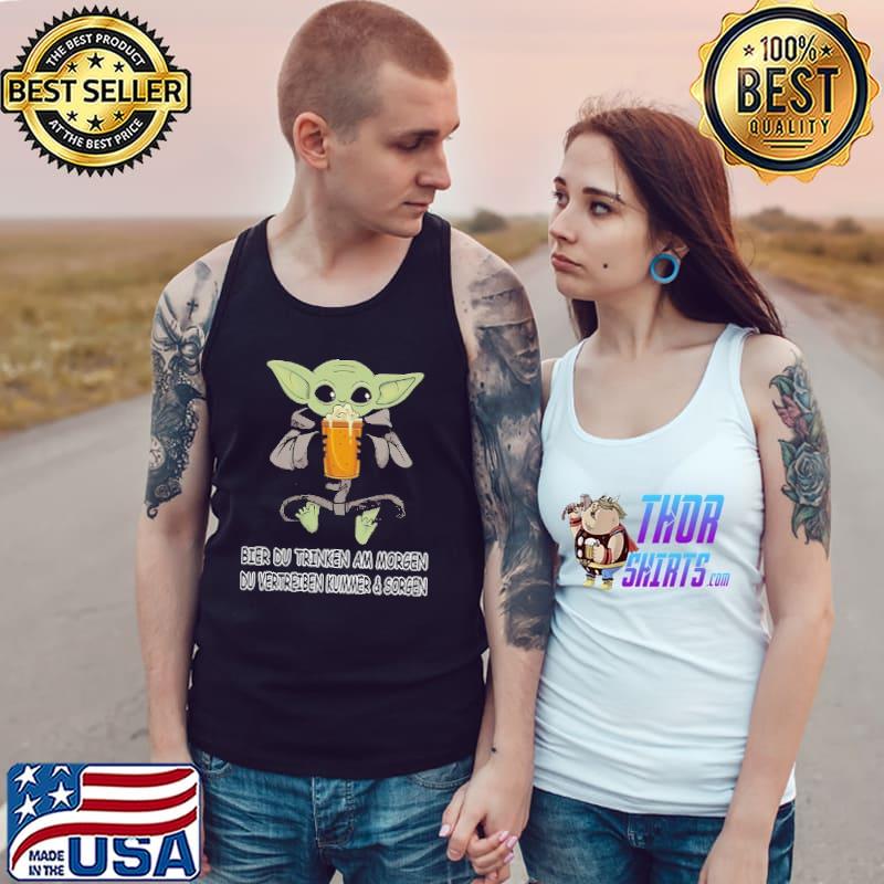 Yoda beer bier du trinken am morgen du vertreiben Kummer and Sorgen Tank Top