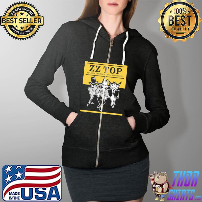 Zz top 2021 2022 tour album concert Full Zip Hooded
