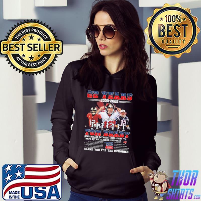 22 years 2000-2022 Tom Brady thank you for the memories T-shirt – Emilytees  – Shop trending shirts in the USA – Emilytees Fashion LLC – Store   Collection Home Page Sports & Pop-culture Tee