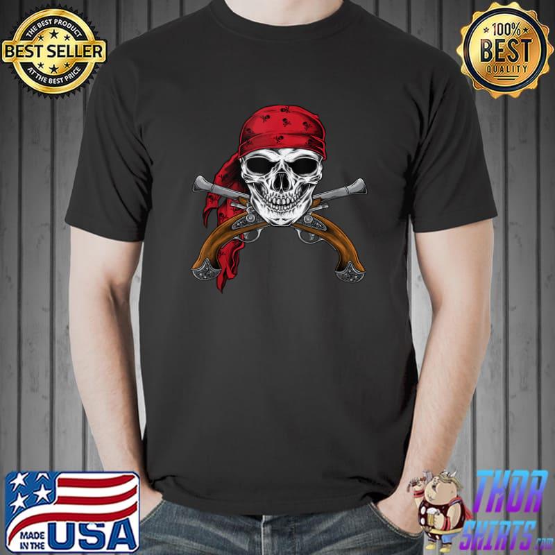 : Crossbones Costume Skull Pirate Tee Shirt and