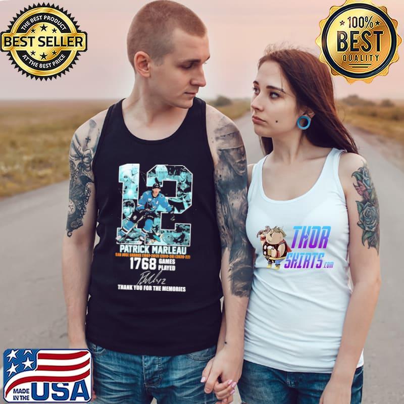 12 Patrick Marleau 1768 Games Played Shirt Tank Top