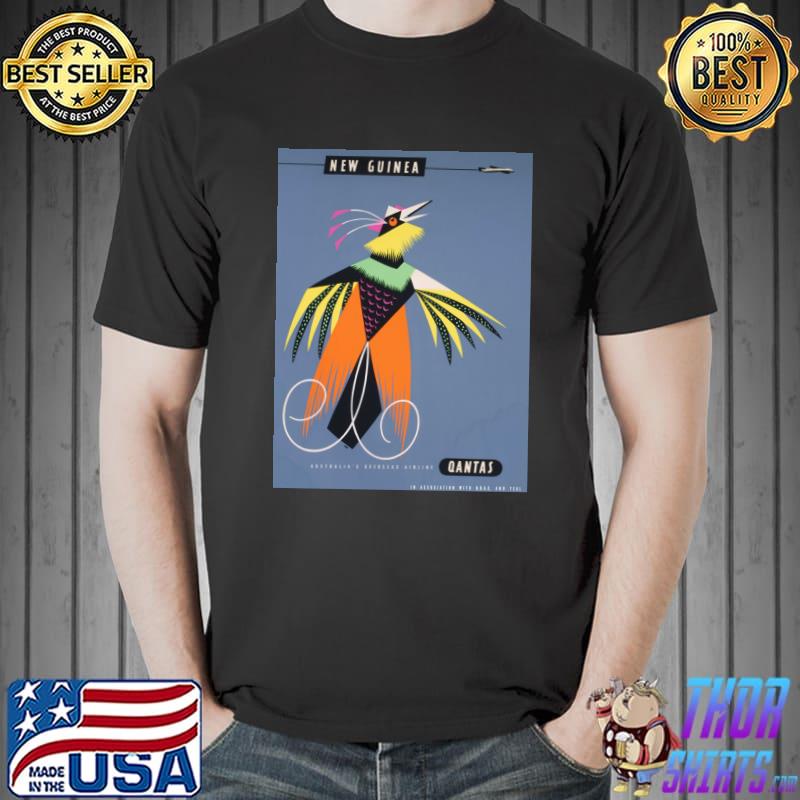 1954 Qantas Travel Poster New Guinea Classic T-Shirt