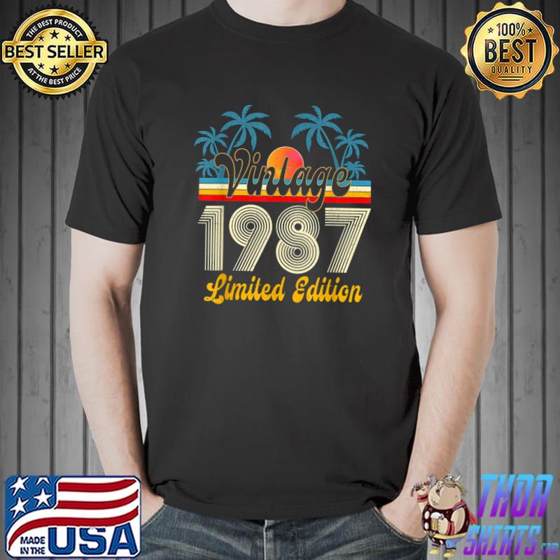 35 Years Old Vintage 1987 Limited Edition 35th Birthday T-Shirt Unisex