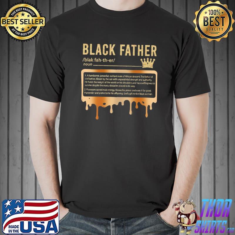 Black Father handsome powerful resillent made of african shirt