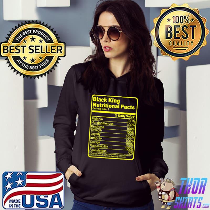 Black King Nutritional Facts - Black King T-Shirt