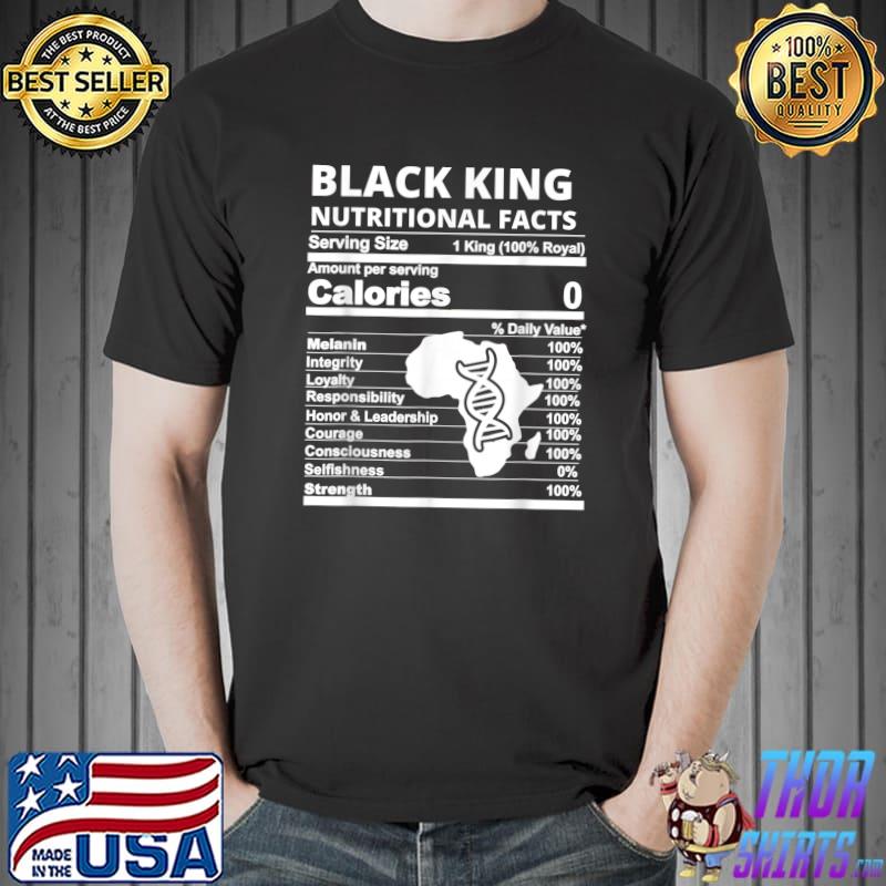 Black King nutritional facts,DNA Black African Heritage Men T-Shirt Unisex