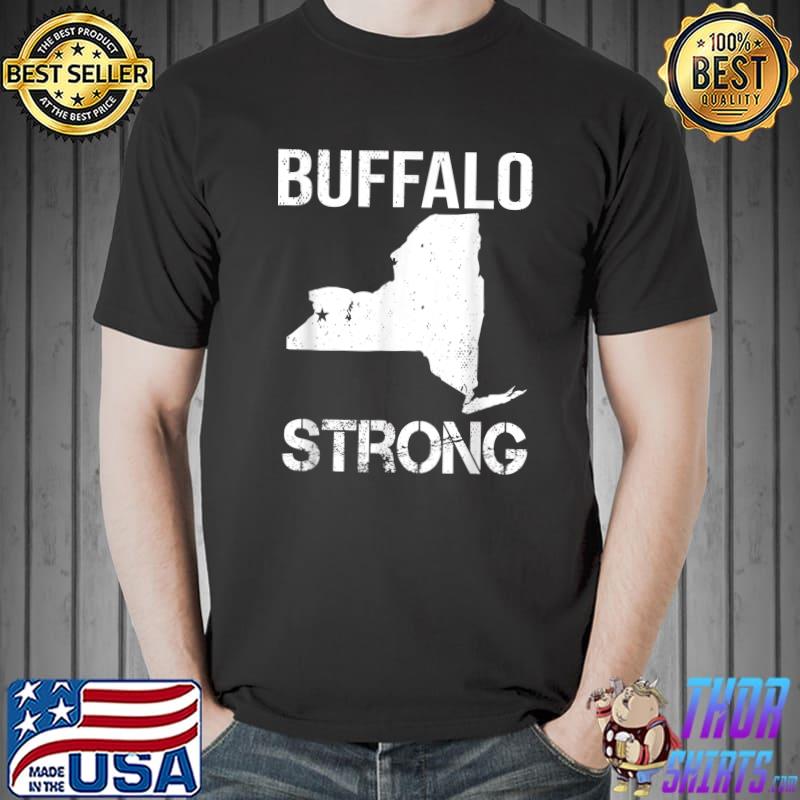Buffalo Strong Vintage Buffalo Fans Plaid T-Shirt Unisex