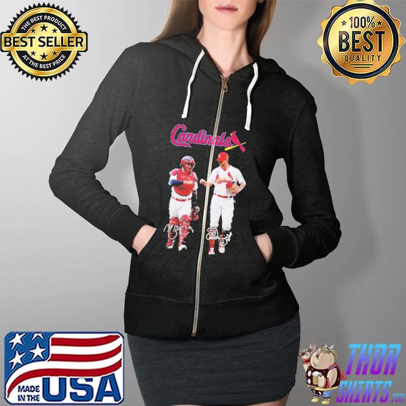 Cardinals Team Baseball Shirt Full Zip Hooded