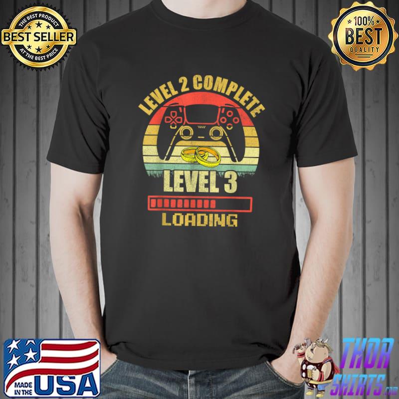 Couples Shirts For Him, Level 2 Complete Wedding Anniversary T-Shirt Unisex