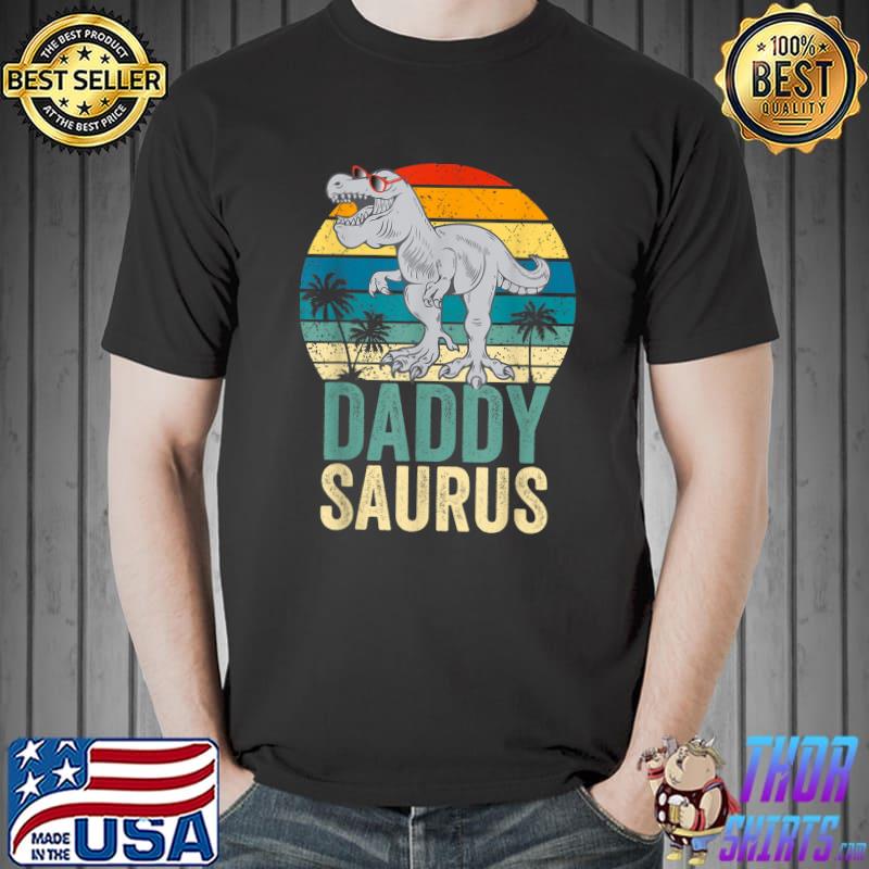 Daddysaurus Funny T Rex Dinosaur Dad Saurus Family Matching T-Shirt Unisex