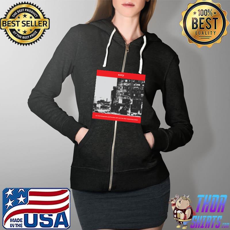 Envyall The Footprints You've Ever Left And The Fear Expecting Ahead Lightweight T-Shirt Full Zip Hooded