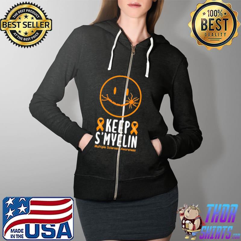 Keep Smyelin Multiple Sclerosis Awareness Shirt Full Zip Hooded