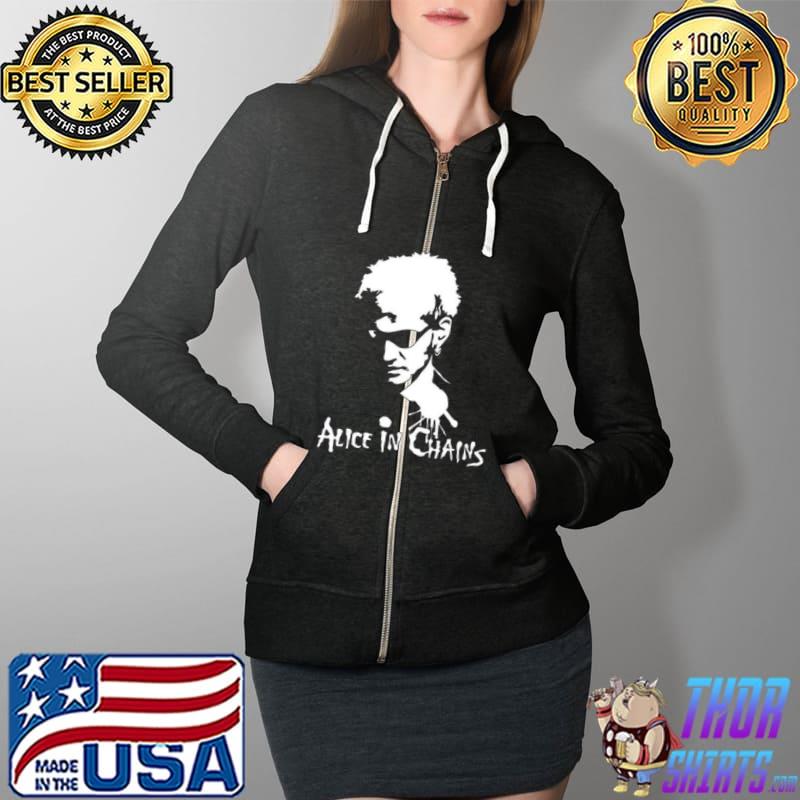 LAYNE STALEY alice in chains T-Shirt Full Zip Hooded