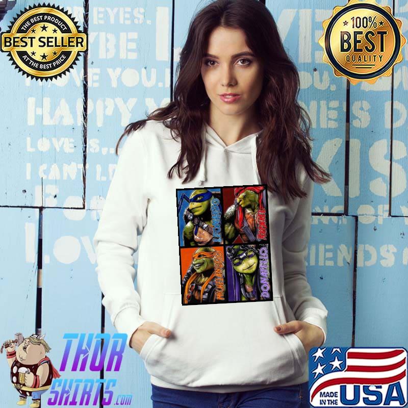 Leonardo Raphael Michelangelo Donatello Ninja Turtle Shirt Hoodie