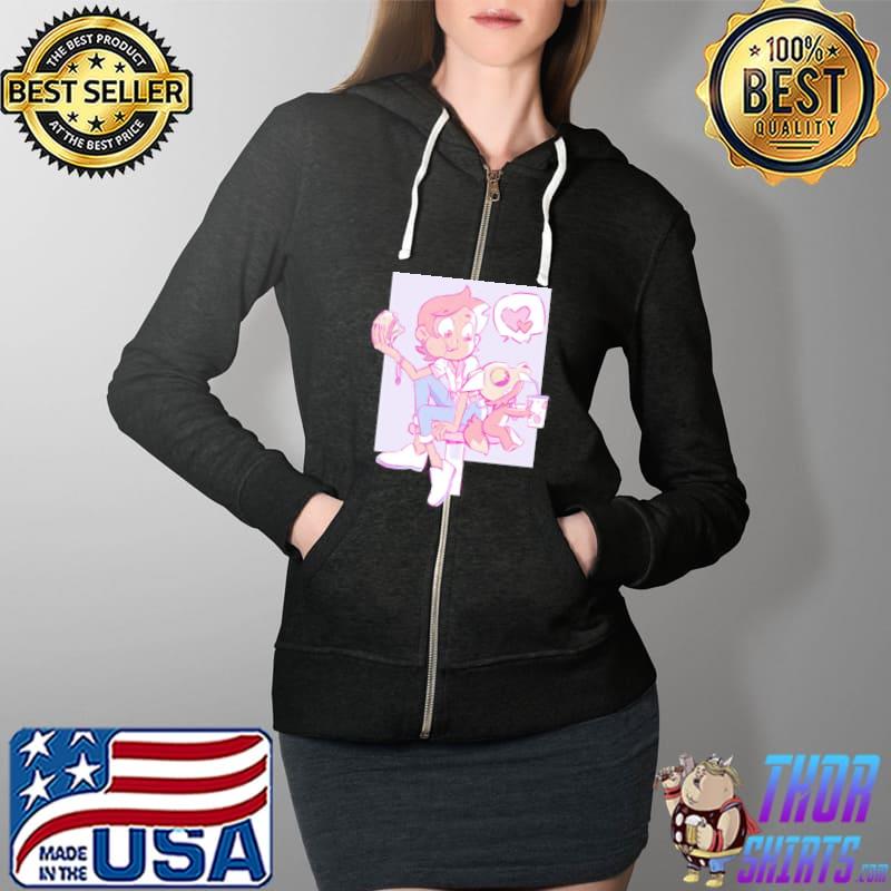 Luz noceda the owl house pink background Full Zip Hooded