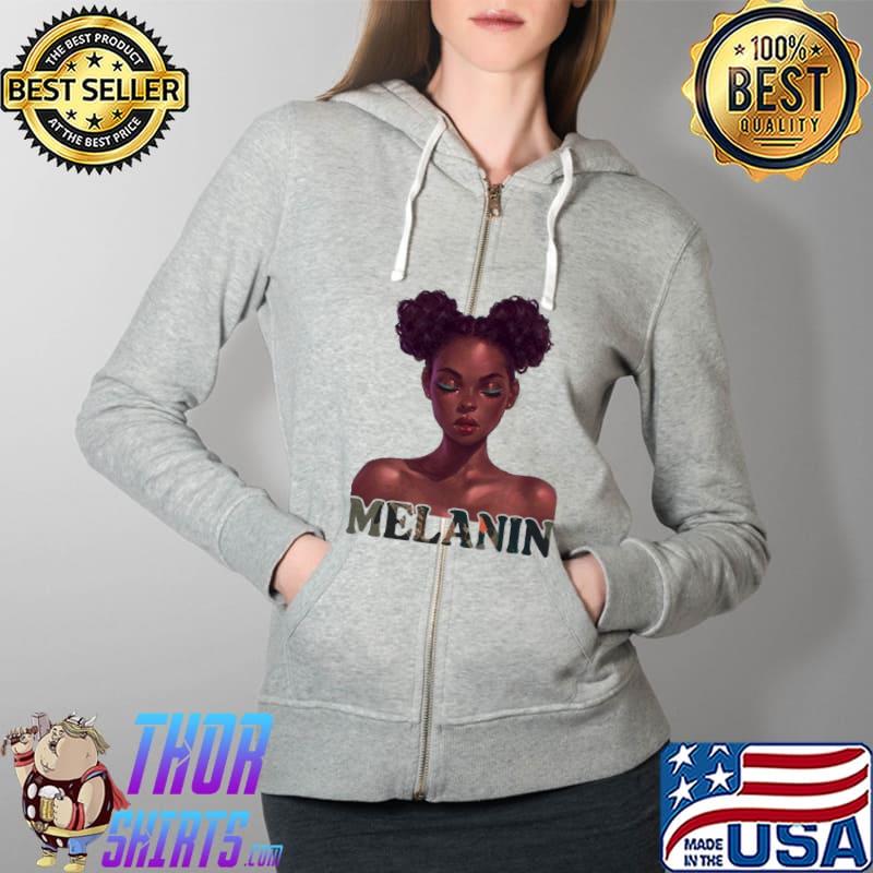 MElanin Girl Shirt Full Zip Hooded