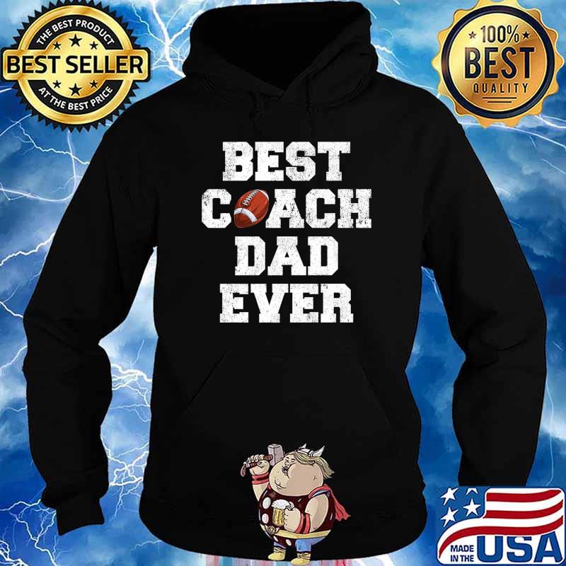 Mens Distressed Vintage Best Rugby Coach Dad Father's Day Premium T-Shirt Hoodie