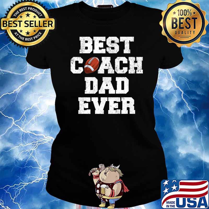 Mens Distressed Vintage Best Rugby Coach Dad Father's Day Premium T-Shirt Ladies tee