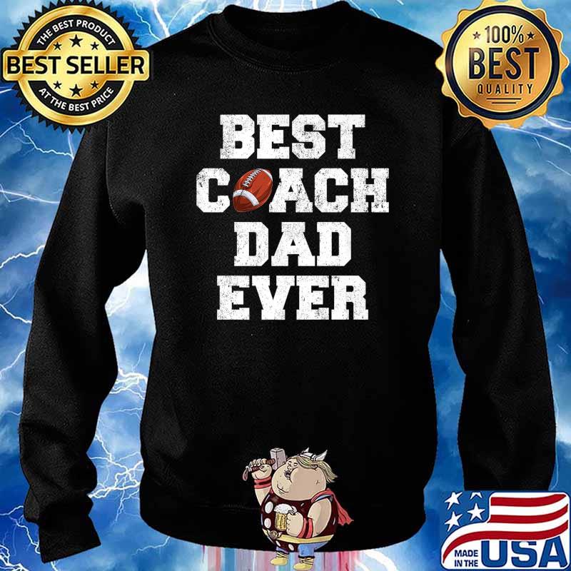 Mens Distressed Vintage Best Rugby Coach Dad Father's Day Premium T-Shirt Sweater