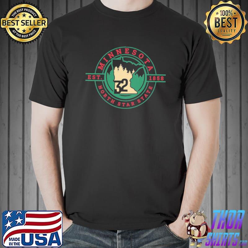 Minnesota north star state logo wild variation shirt