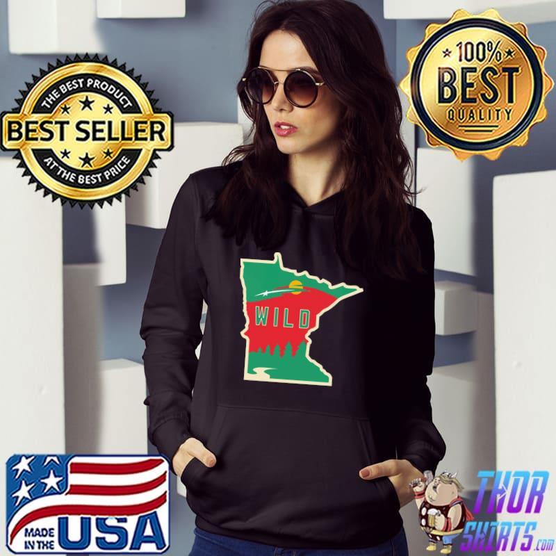 Minnesota wild outline Hoodie