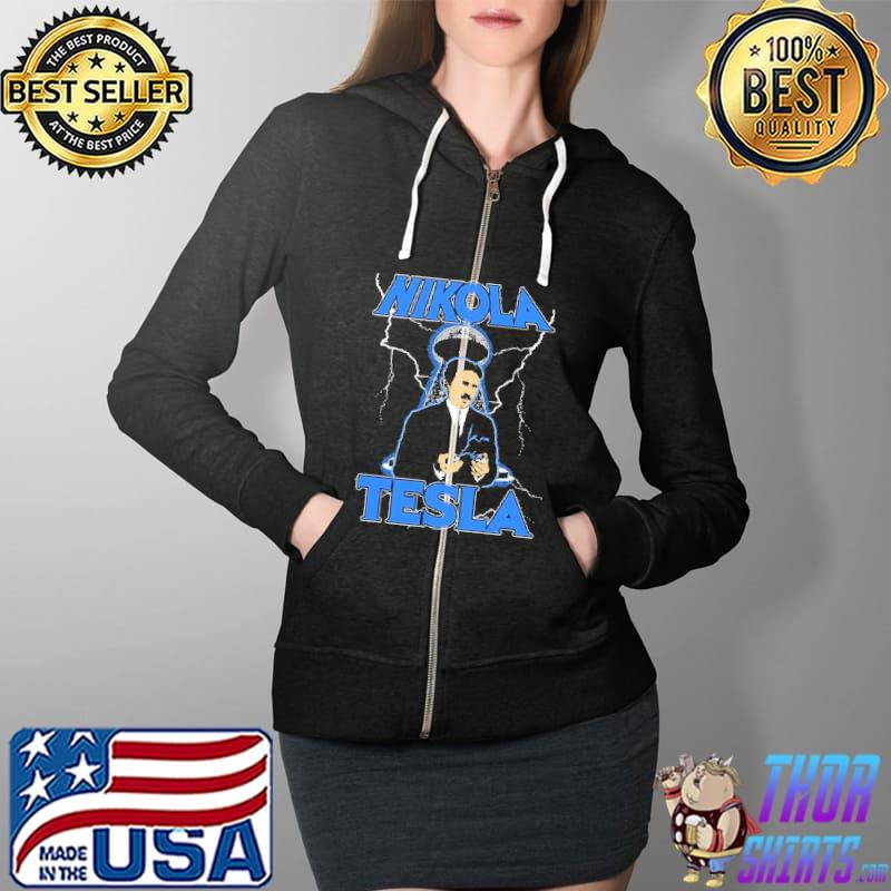 Nikola Tesla Shirt Full Zip Hooded