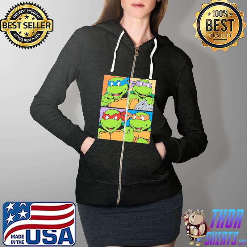 Ninja Turtle Art Poster Shirt Full Zip Hooded