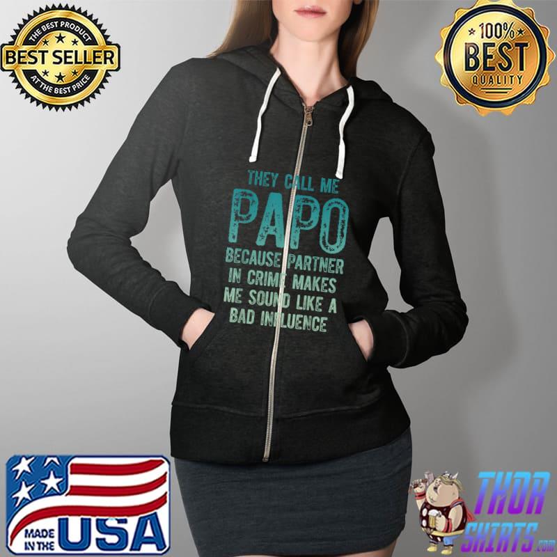 Papo Grandpa Sound Grandfather Fathers Day T-Shirt Full Zip Hooded